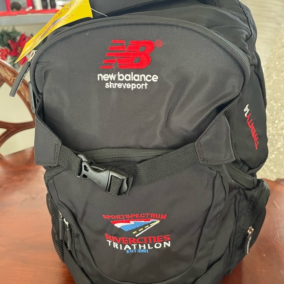 New Balance Black and Red Men's BackpackB15